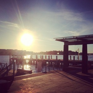 Sunset at king street wharf