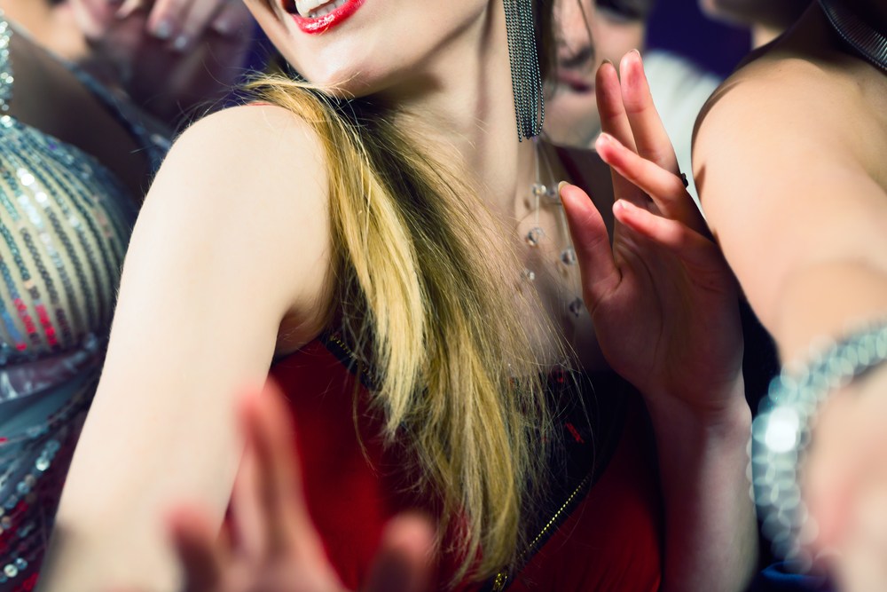 Girl dancing at party