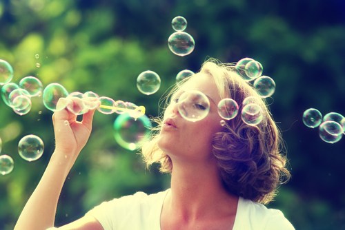 Blowing bubbles