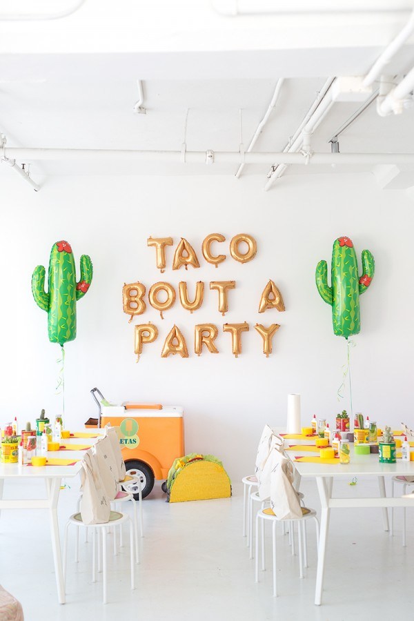 Taco themed party by studio diy