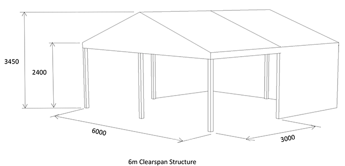 6m adjustable marquee diagram