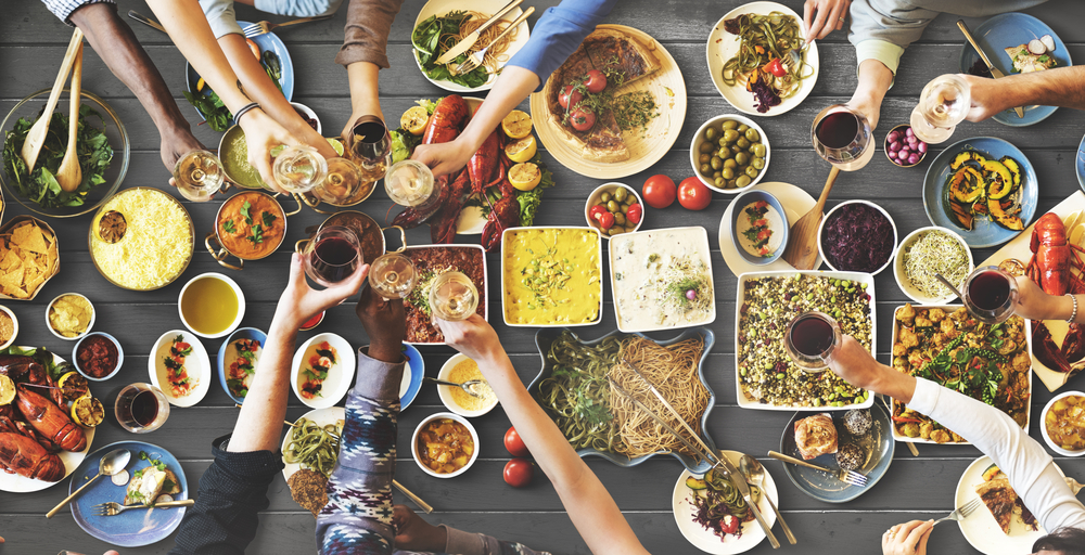 event table of food in Hunter Valley