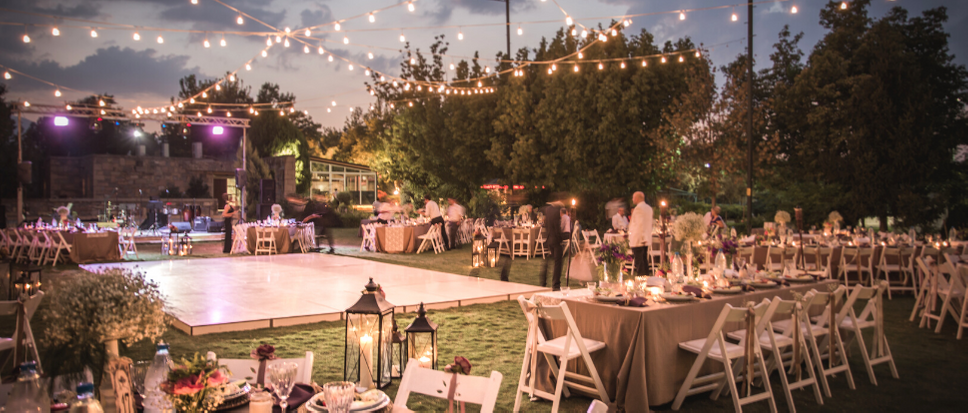 dance floor hire at wedding in sydney