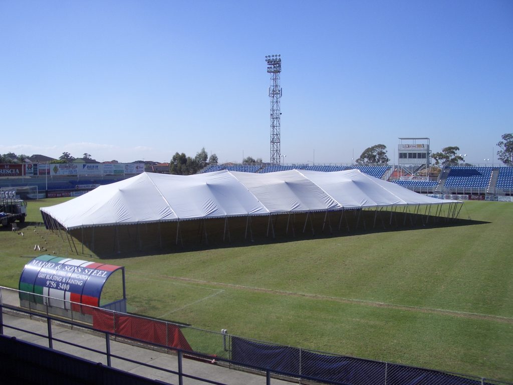 15M peg and pole marquee