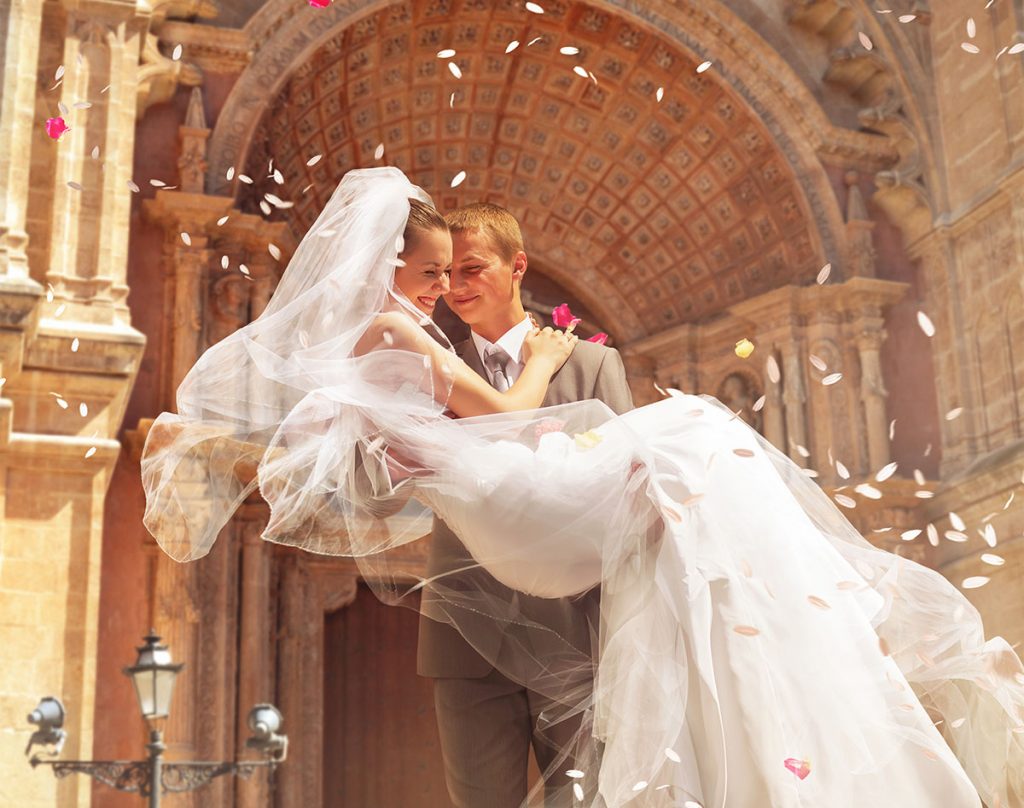 Man and Woman just married