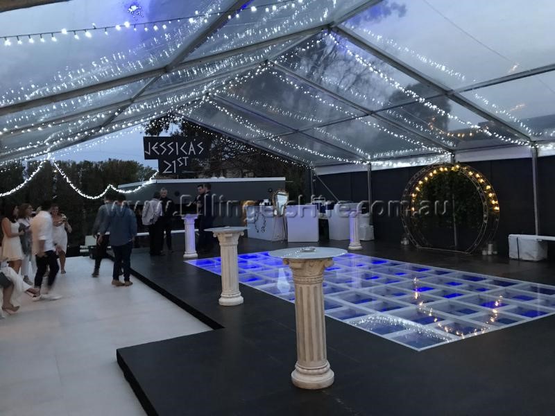 clear pool cover