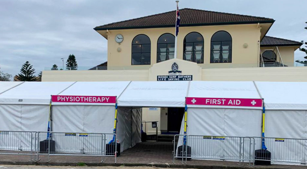 Bondi Marquee Set up 