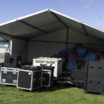 stage set up for city to surf