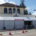 Festival hire maerquees set up at city 2 surf