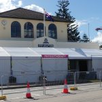 Festival hire maerquees set up at city 2 surf